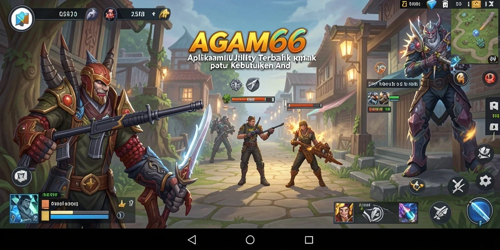 Screenshot utama AGAM66 menampilkan antarmuka aplikasi Utility yang intuitif dan beragam fitur bermanfaat.