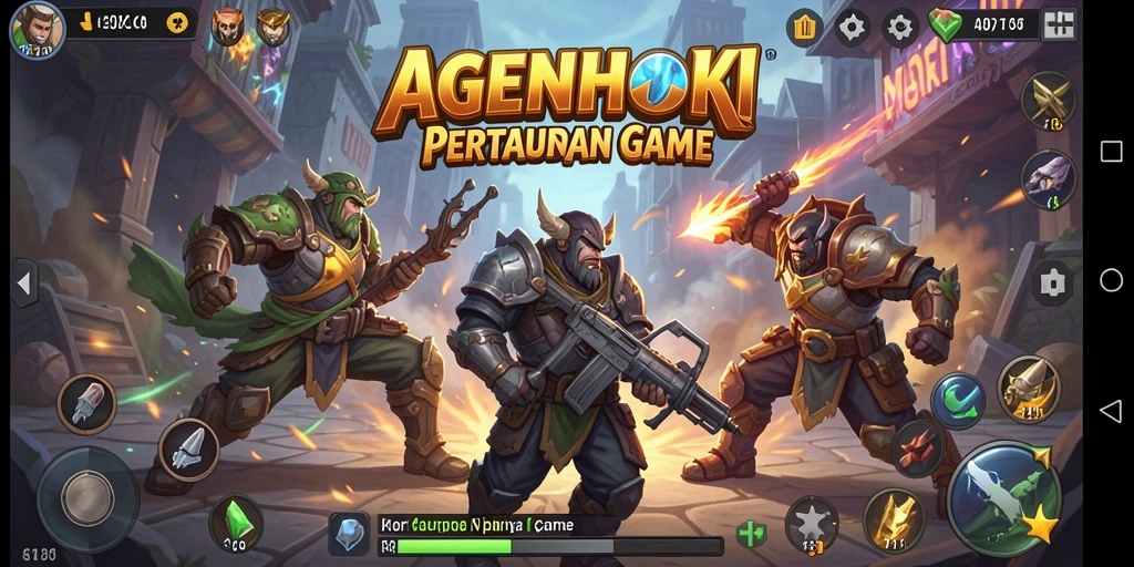Tangkapan layar AGENHOKI menampilkan pertarungan mendebarkan dan grafis yang menawan.