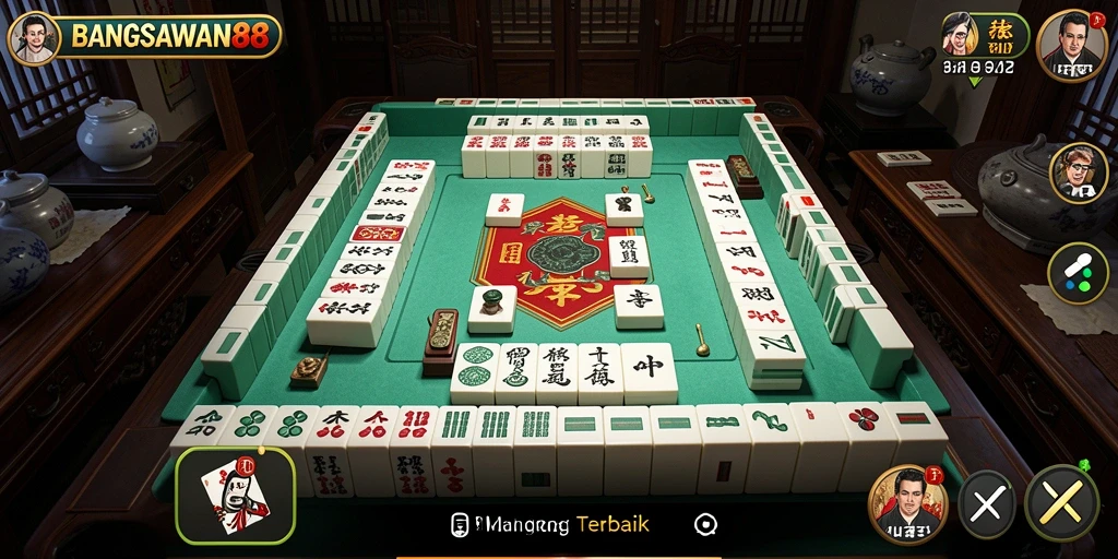 Tampilan gameplay menarik dari BANGSAWAN88 yang menampilkan Mahjong.