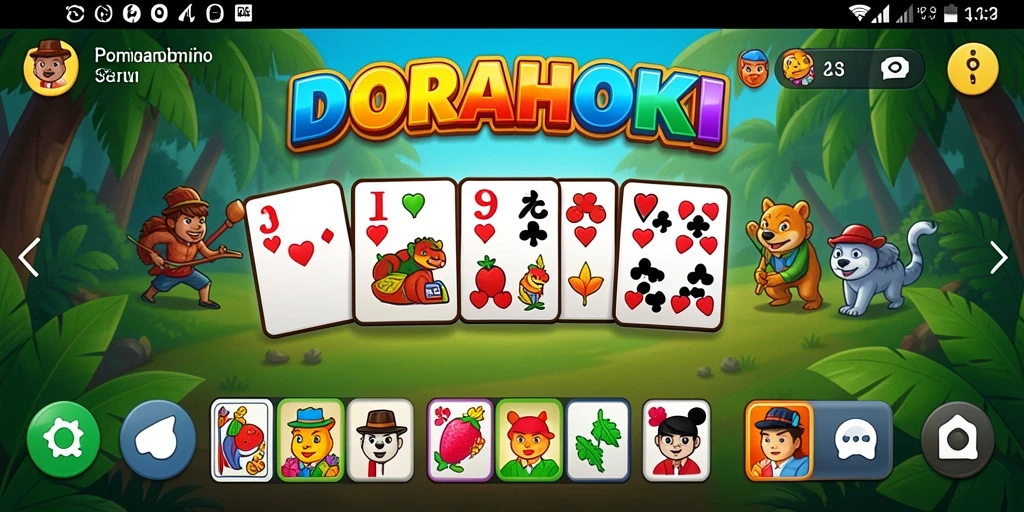 Tangkapan layar DORAHOKI menunjukkan keseruan gameplay Domino yang mendebarkan.