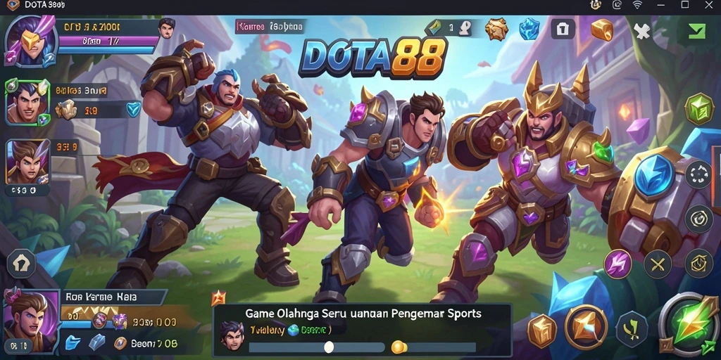Tangkapan layar dari gameplay DOTA88 menampilkan momen seru dalam permainan olahraga.