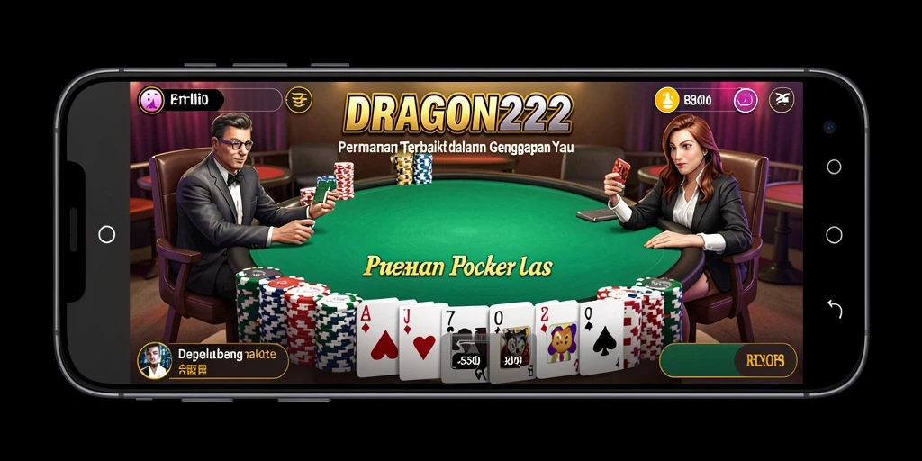 Screenshot gameplay DRAGON222 dengan tampilan meja Poker yang menarik.