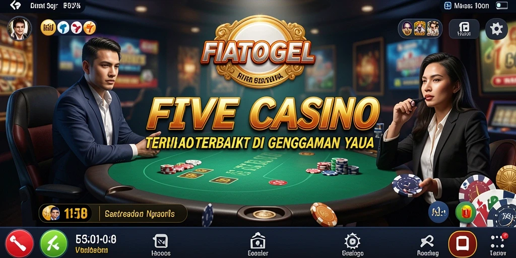 Tampilan gameplay FIATOGEL menyajikan suasana Live Casino yang memukau.
