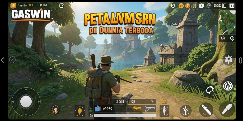 Gameplay GASWIN yang menakjubkan dalam dunia terbuka.