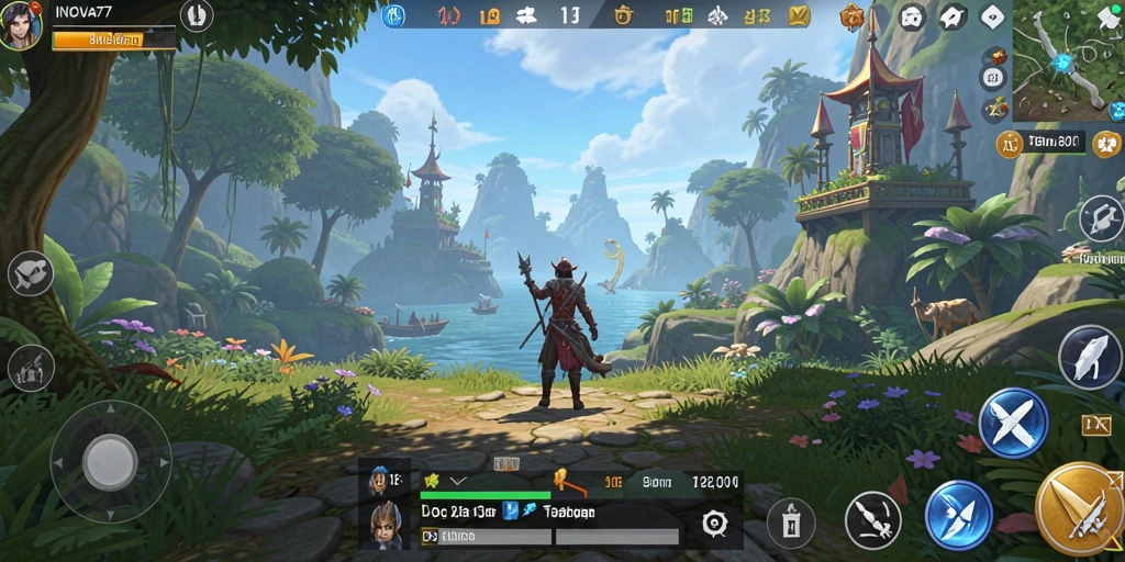 Gameplay INOVA77 menampilkan dunia terbuka yang luas dan interaktif.