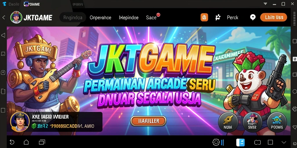 Tampilan gameplay seru dan penuh warna dari JKTGAME