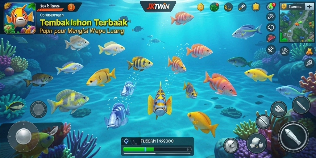 Tampilan menarik gameplay Tembak Ikan di JKTWIN.