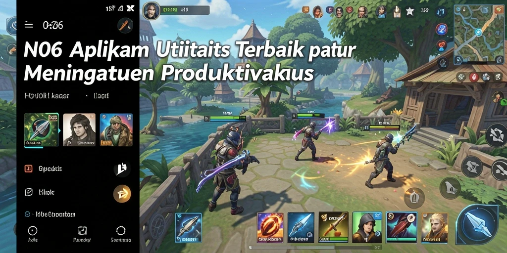 Tangkapan layar utama N06 menunjukkan antarmuka aplikasi yang intuitif dan fungsional.