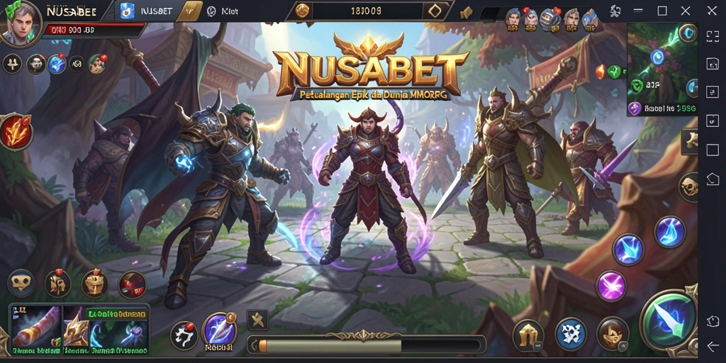 Tampilan gameplay NUSABET dengan aksi pertempuran seru dan grafis detail.