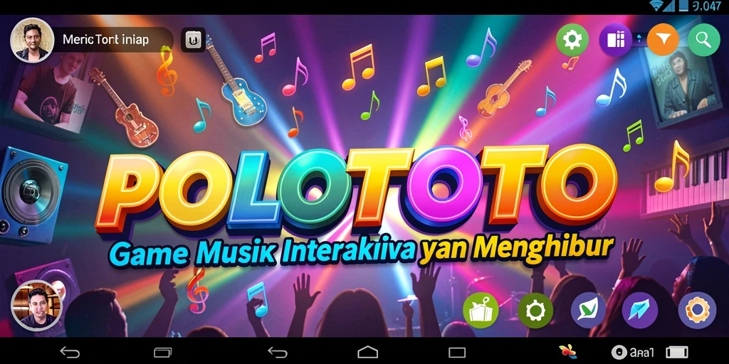 Screenshot gameplay POLOTOTO menampilkan keseruan bermain musik.