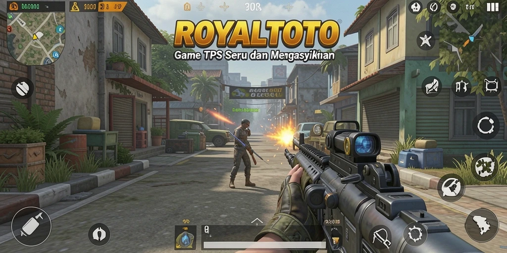 Tangkapan layar gameplay seru di ROYALTOTO game TPS.