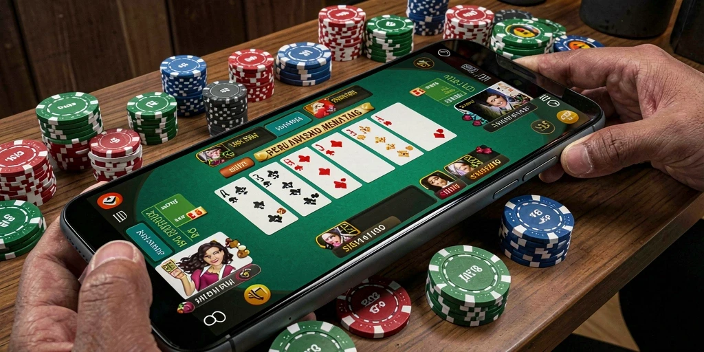 Tampilan menarik dari gameplay Poker di SIAP108.