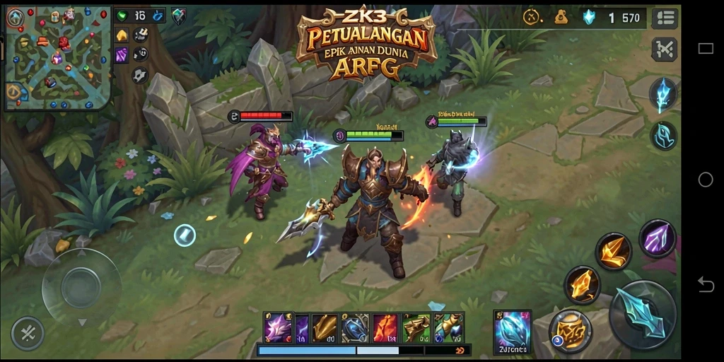 Tangkapan layar dari gameplay seru ZK3 dalam aksi ARPG.