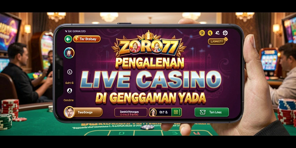 Tampilan antarmuka permainan Live Casino yang menarik dan interaktif.